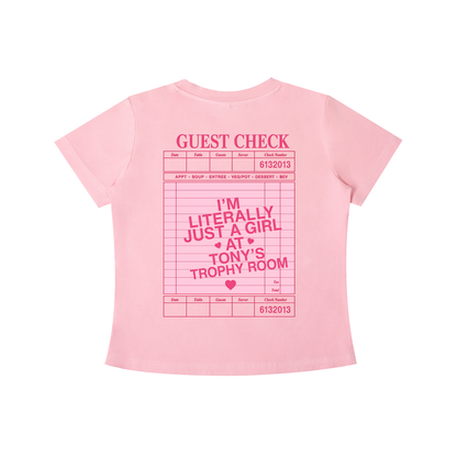 Just a Girl at Tony's Slim Fit Tee