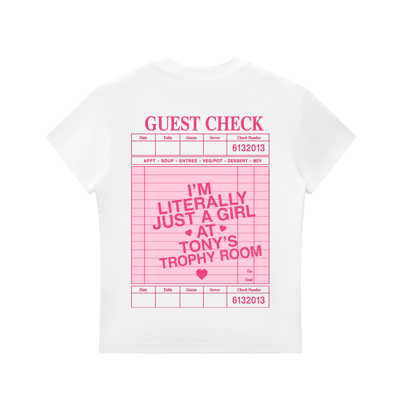 Just a Girl at Tony's Slim Fit Tee