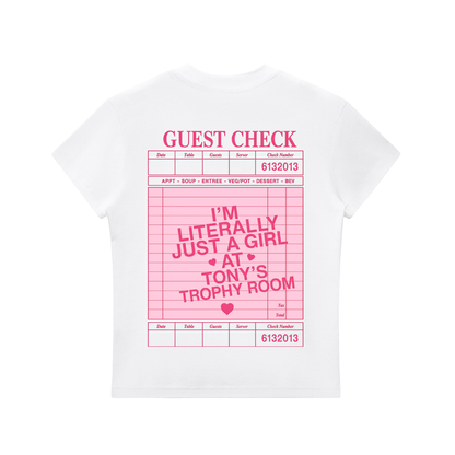 Just a Girl at Tony's Slim Fit Tee
