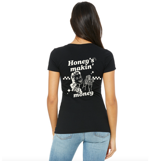 Women’s Honey's Makin' Money Deep V-Neck
