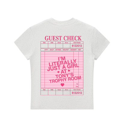 Just a Girl at Tony's Slim Fit Tee