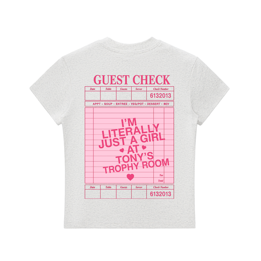 Just a Girl at Tony's Slim Fit Tee